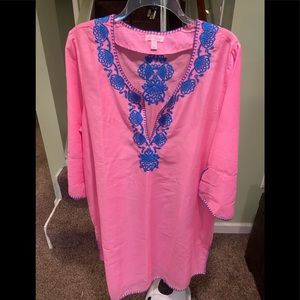 NWOT Lilly Pulitzer Beach Cover Up Caftan Size XL